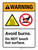 Warning: Avoid Burns Do Not Touch Hot Surface Portrait - Wall Sign