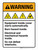 Warning: Equipment Inside Cover Starts Automatically Burn Hazard Inside Electrical And Mechanical Hazards Portrait - Wall Sign