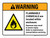 Warning: Flammable Chemicals Are Located Within Enclosure Exposure May Result In Severe Injury Landscape - Wall Sign