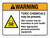Warning: Toxic Chemicals May Be Present Skin Contact May Be Hazardous To Your Health Landscape - Wall Sign