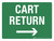 Cart Return (with Right Arrow) Landscape - Wall Sign