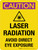 Caution: Laser Radiation Avoid Direct Eye Exposure Class 3R Laser Product Portrait - Wall Sign