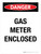 Danger: Gas Meter Enclosed Portrait - Wall Sign
