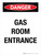 Danger: Gas Room Entrance Portrait - Wall Sign