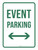 Event Parking with Arrows Portrait - Wall Sign