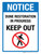 Notice: All Deliveries To Business Office (with Left Arrow) Portrait - Wall Sign