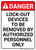 Danger: Lock Out Devices - Wall Sign