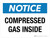 Notice: Confined Space Location Tag (with Left Arrow) Portrait - Wall Sign