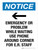 Notice: Emergency Or Problem While Waiting Use Phone Around Corner For ER Staff with Right Arrow Portrait - Wall Sign