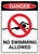 Danger: No Swimming Allowed - Wall Sign