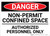 Danger: Non Permit - Wall Sign