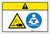 Caution: Chemical Hazard (Wordless ISO/ANSI) - Label