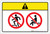 Caution: Do Not Step Do Not Sit (Wordless ISO/ANSI) - Label