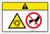 Caution: Equipment Starts Automatically Do Not Touch (Wordless ISO/ANSI) - Label