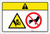 Caution: Hand Crush Hazard (Wordless ISO/ANSI) - Label