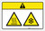 Caution: Hot or Cold Surface (Wordless ISO/ANSI) - Label