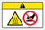 Caution: Hot Surface (Wordless ISO/ANSI) - Label