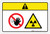 Caution: Restricted Area Radiation Hazard (Wordless ISO/ANSI) - Label