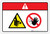 Danger: Crush Hazard Force From Side (Wordless ISO/ANSI) - Label