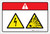 Danger: Electric Shock Hazard Explosive Material (Wordless ISO/ANSI) - Label