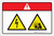 Danger: Electric Shock Pressurized Device Hazard (Wordless ISO/ANSI) - Label