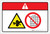 Danger: Entanglement Hazard Pinch Point (Wordless ISO/ANSI) - Label
