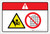 Danger: Hand Crush Hazard Force From Above (Wordless ISO/ANSI) - Label
