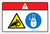 Danger: Hand Entanglement Hazard Chain Drive Lockout Tagout (Wordless ISO/ANSI) - Label