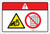 Danger: Notched Belt Drive Hand Entanglement Hazard (Wordless ISO/ANSI) - Label