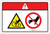 Danger: Pinch Point Entanglement Do Not Touch (Wordless ISO/ANSI) - Label