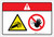 Danger: Pinch Point Hand Entanglement Hazard Keep Clear (Wordless ISO/ANSI) - Label