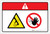 Danger: Rotating Shaft Stay Clear (Wordless ISO/ANSI) - Label