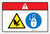 Danger: Shear Hazard Lockout Tagout (Wordless ISO/ANSI) - Label