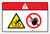 Danger: Triangle Pinch Point Hand Entanglement Stay Clear (Wordless ISO/ANSI) - Label