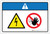 Notice: Electric Equipment Stay Clear (Wordless ISO/ANSI) - Label