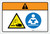 Warning: Chemical Hazard Read Instruction (Wordless ISO/ANSI) - Label
