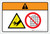 Warning: Crush Hazard Pinch Point (Wordless ISO/ANSI) - Label