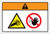 Warning: Entanglement Do Not Touch Stay Clear (Wordless ISO/ANSI) - Label