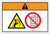 Warning: Entanglement Hazard (Wordless ISO/ANSI) - Label