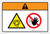 Warning: Equipment Starts Automatically (Wordless ISO/ANSI) - Label