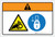 Warning: Hand Entanglement Hazard Chain Drive Lockout Tagout (Wordless ISO/ANSI) - Label