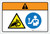 Warning: Hand Entanglement Hazard Chain Drive Read User Guide (Wordless ISO/ANSI) - Label