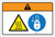 Warning: Hot Surface Lockout Tagout (Wordless ISO/ANSI) - Label