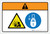 Warning: Pressurized Device Lockout Tagout (Wordless ISO/ANSI) - Label