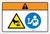 Warning: Rotating Blade Hazard Read User Guide Before Operating (Wordless ISO/ANSI) - Label