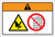 Warning: Shear Hazard (Wordless ISO/ANSI) - Label