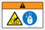 Warning: Triangle Pinch Point Hand Entanglement Hazard Lockout Tagout (Wordless ISO/ANSI) - Label