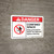 Danger: Confined Space Entry Procedures Must Be Followed ANSI - Wall Sign