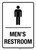 Men's Restroom with Icon Portrait - Wall Sign