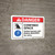 Danger: Confined Space Safety Harness and Lifeline Required ANSI - Wall Sign